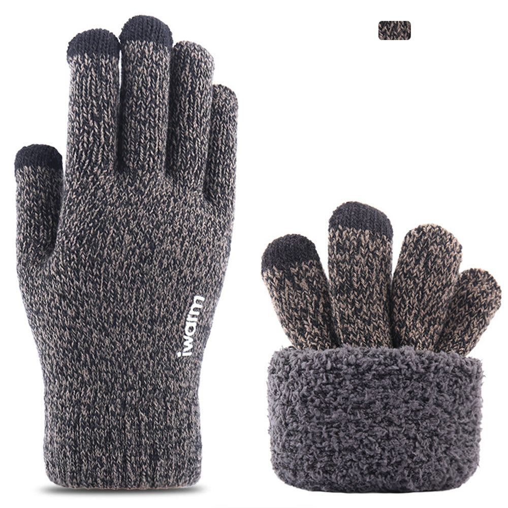 Vinterhansker med berøringsfunksjon Iwarm ST0005, størrelse 21 cm, grå
