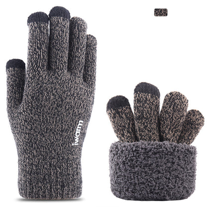 Vinterhansker med berøringsfunksjon Iwarm ST0005, størrelse 21 cm, grå