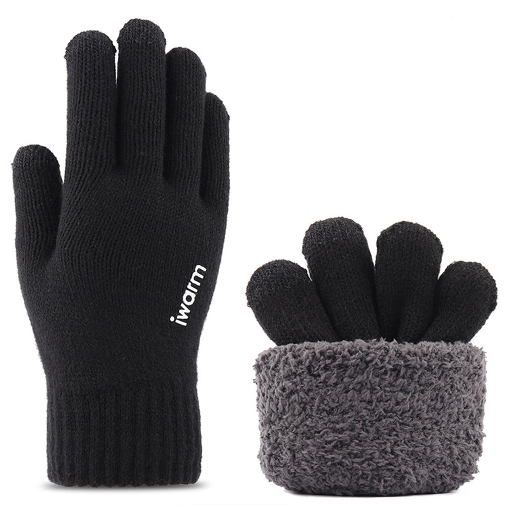 Vinterhansker med berøringsfunksjon Iwarm ST0005, Størrelse 21 cm, Svart