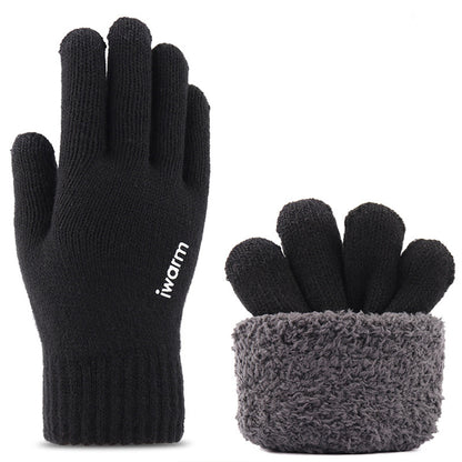 Vinterhansker med berøringsfunksjon Iwarm ST0005, Størrelse 21 cm, Svart