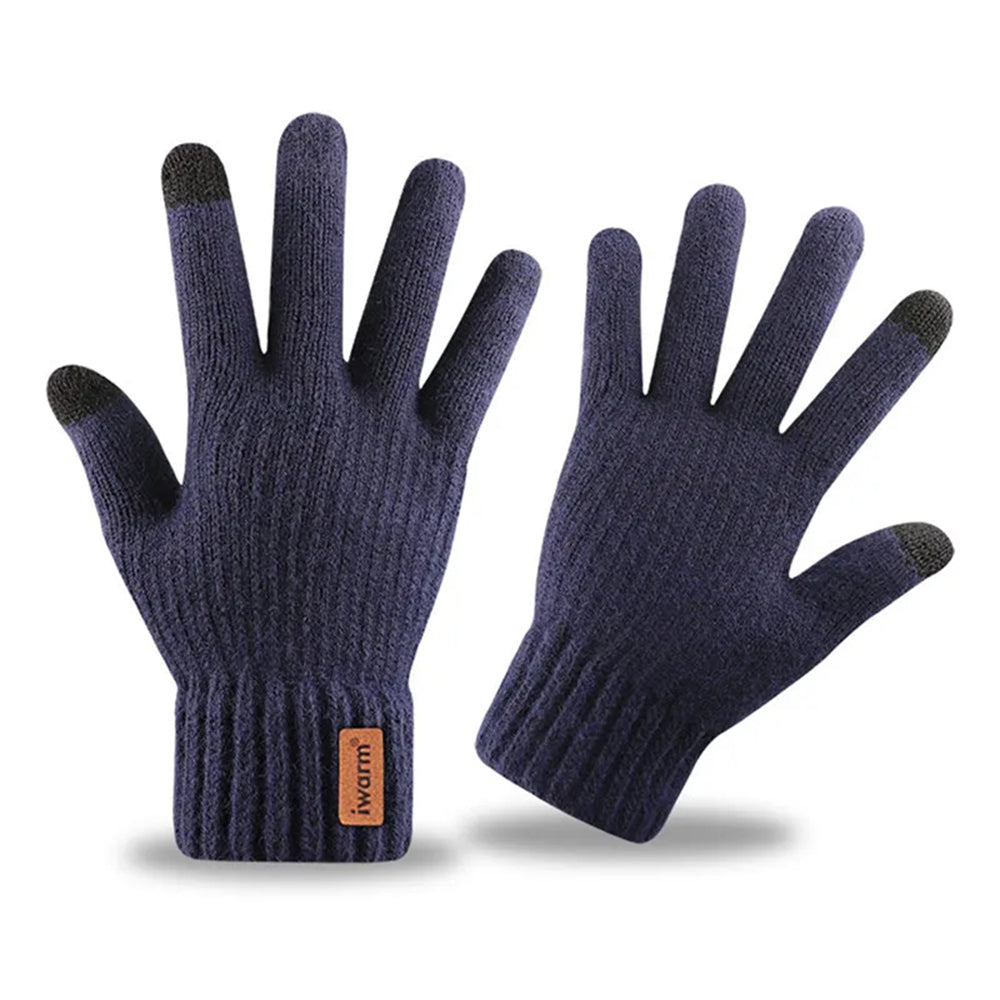 Iwarm ST0016 Taktile Vinterhansker, Størrelse 22cm, Marineblå