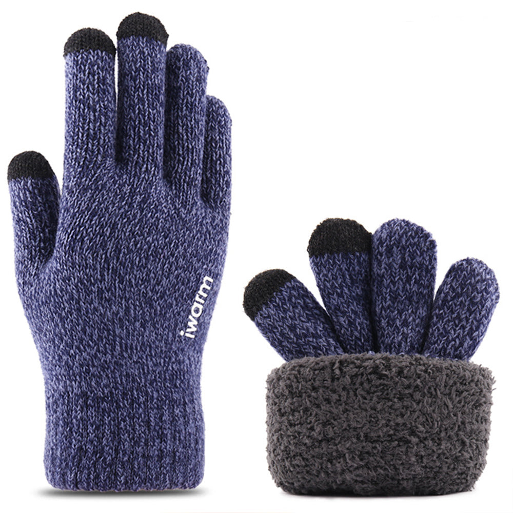 Vinterhansker med berøringsfunksjon Iwarm ST0018, størrelse 23 cm, blå