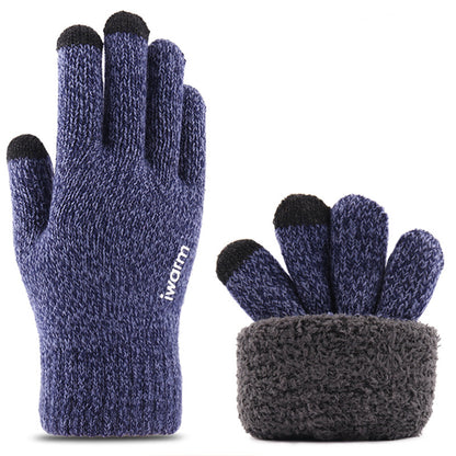 Vinterhansker med berøringsfunksjon Iwarm ST0018, størrelse 23 cm, blå