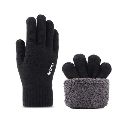 Vinterhansker med berøringsfunksjon Iwarm ST0018, størrelse 23 cm, svarte