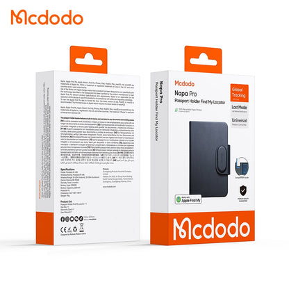 Mcdodo SmartTag Passport Napa Pro AT-4180 for iOS-serien, svart