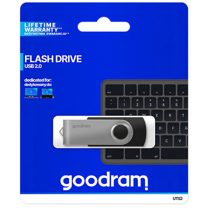 Ekstern USB-A-minne GoodRam UTS2, 64Gb UTS2-0640K0R11