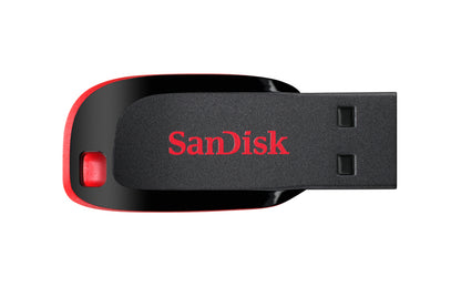 Ekstern USB-A-minne SanDisk Cruzer Blade, 64Gb SDCZ50-064G-B35