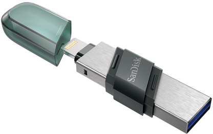 Ekstern Minne USB-A 3.1 / Lightning SanDisk iXpand Flip, 256Gb SDIX90N-256G-GN6NE