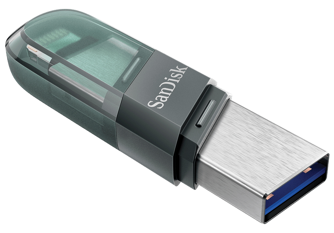 Ekstern Minne USB-A 3.1 / Lightning SanDisk iXpand Flip, 256Gb SDIX90N-256G-GN6NE