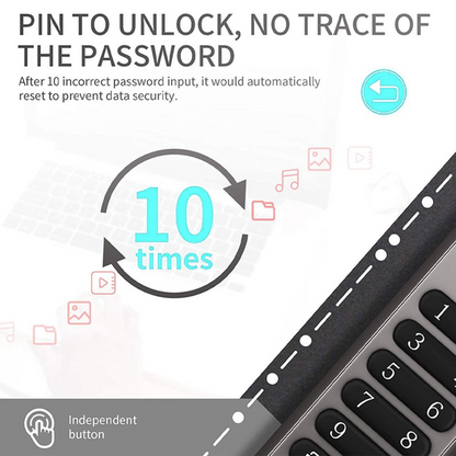 Ekstern minne USB-A 3.0 OEM XC002 KeySecure, 64Gb