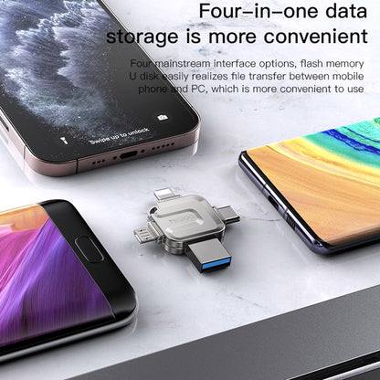 Ekstern Minne USB-A 3.0 / Lightning / USB-C / microUSB Yesido FL15, 64Gb
