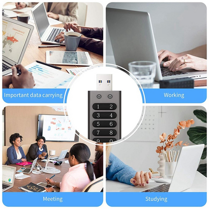 Ekstern minne USB-A 3.0 OEM XC002 KeySecure, 64Gb