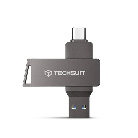 Ekstern minne USB-A 3.0 / USB-C Techsuit THSM20, 64Gb