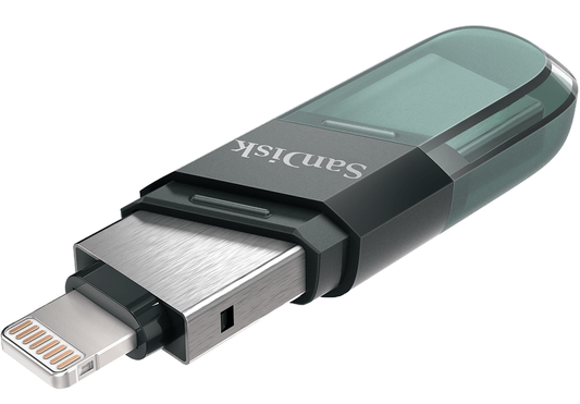Ekstern Minne USB-A 3.1 / Lightning SanDisk iXpand Flip, 64Gb SDIX90N-064G-GN6NN