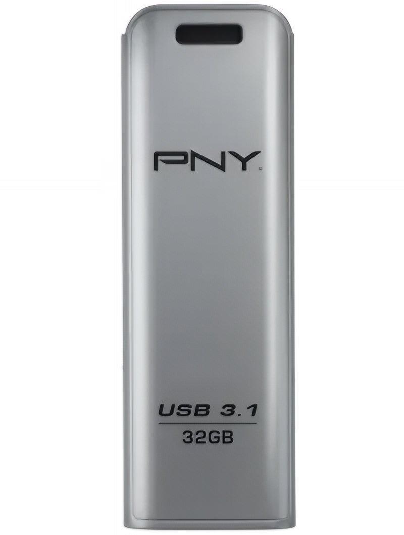 Ekstern minne USB-A 3.1 PNY Elite Steel, 32Gb FD32GESTEEL31G-EF