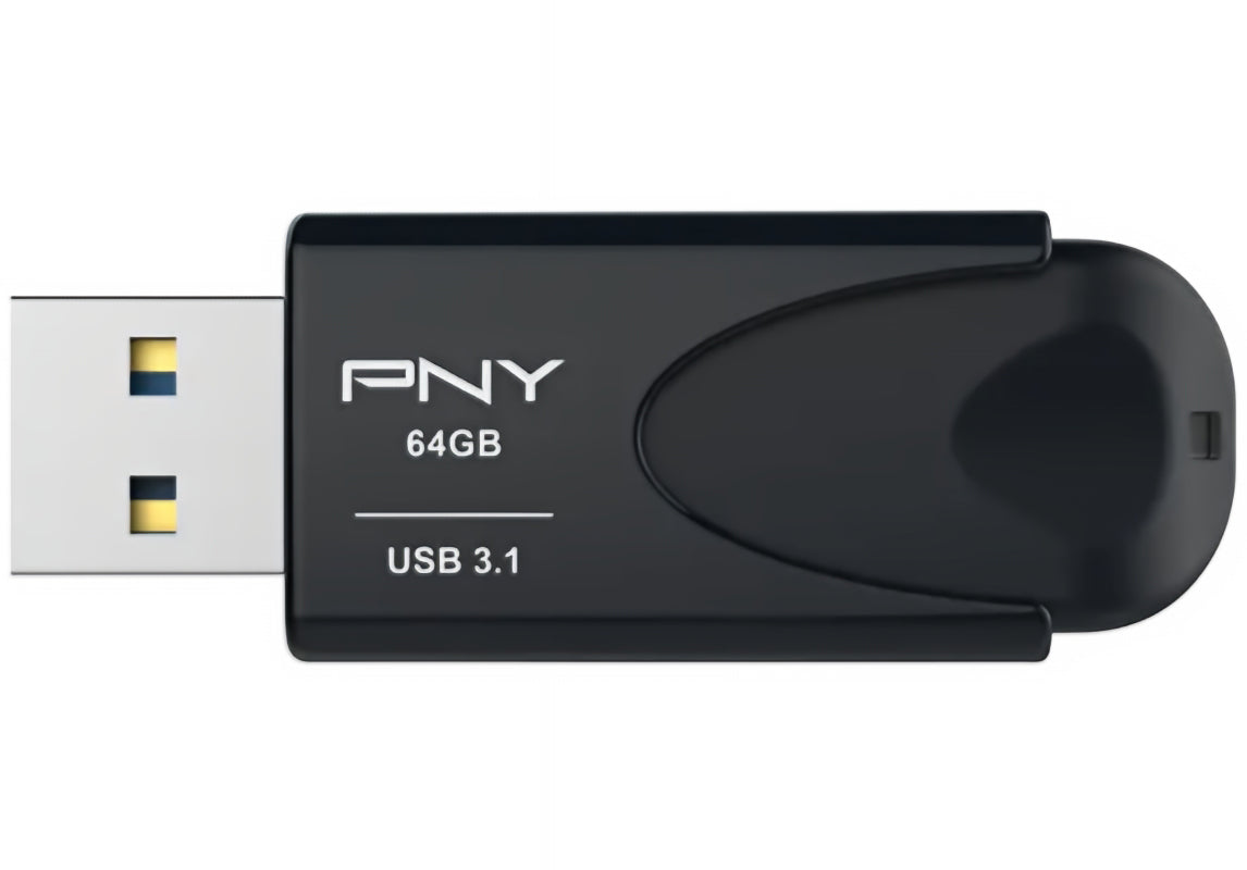 Ekstern lagring USB-A 3.1 PNY Attache 4, 64Gb FD64GATT431KK-EF
