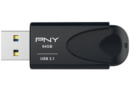 Ekstern lagring USB-A 3.1 PNY Attache 4, 64Gb FD64GATT431KK-EF