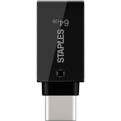 Ekstern Minne USB-A 3.1 / USB-C Staples K23, 64Gb EKMMD64GK233CST