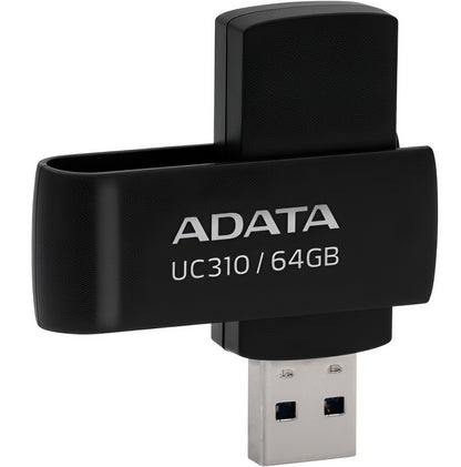 Ekstern minne USB-A 3.2 Adata UC310, 64Gb UC310-64G-RBK
