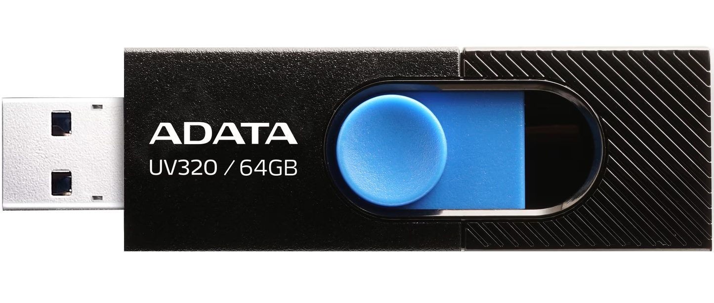 Ekstern lagring USB-A 3.2 Adata UV320, 64Gb AUV320-64G-RBKBL