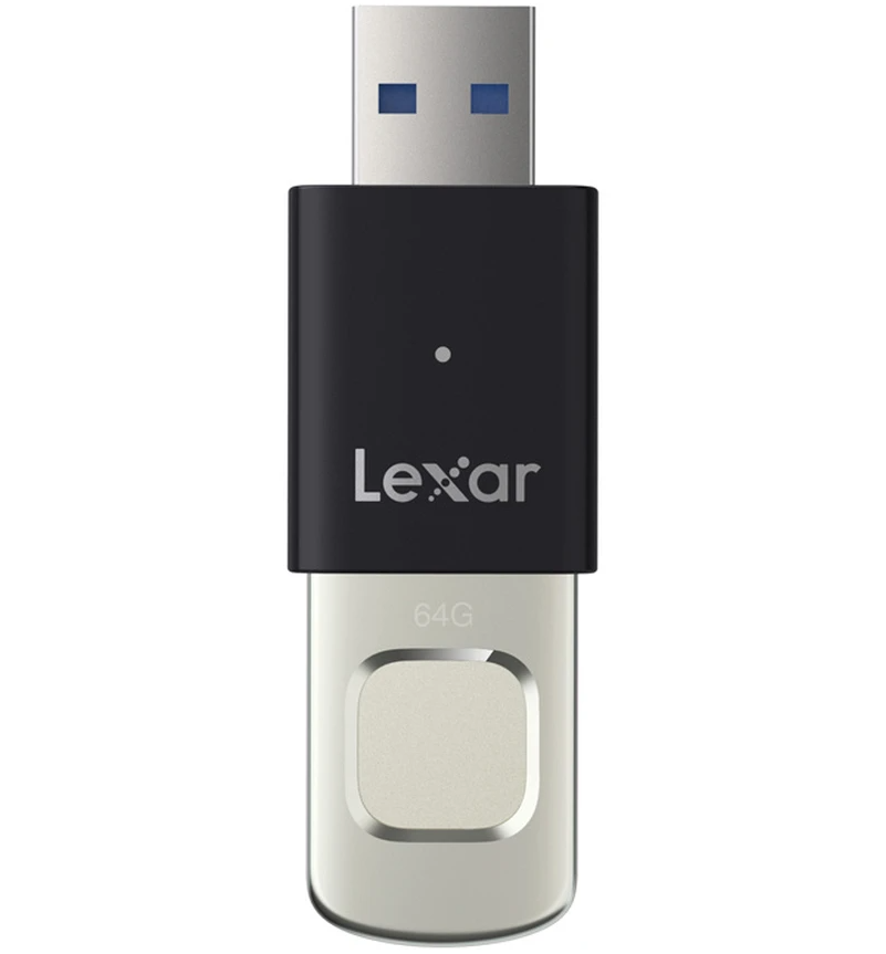 Ekstern minne USB-A 3.2 Lexar JumpDrive Fingerprint F35 Pro, 64Gb