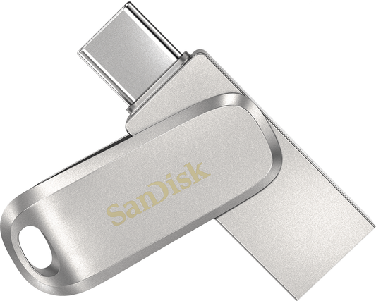 Ekstern lagring USB-A 3.2 / USB-C SanDisk Ultra Luxe Dual Drive, 256Gb SDDDC4-256G-G46