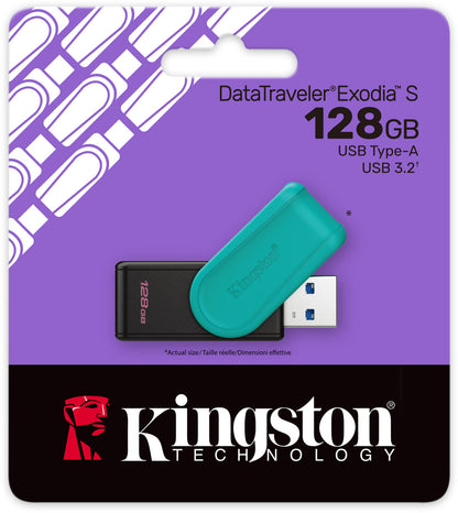Ekstern Minne USB-A 3.2 Kingston DT Exodia S, 128Gb DTXS/128GB