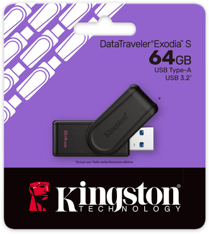 Ekstern Minne USB-A 3.2 Kingston DT Exodia S, 64Gb DTXS/64GB