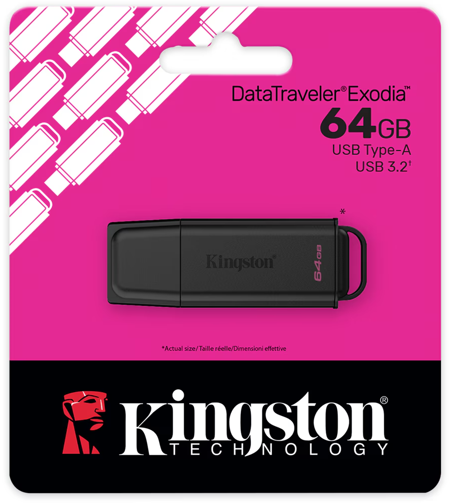 Ekstern minne USB-A 3.2 Kingston DT Exodia, 64Gb DTXG2/64GB