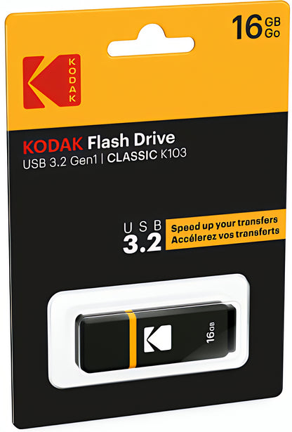 Ekstern USB-A 3.2-minne Kodak K103, 32Gb EKMMD32GK103