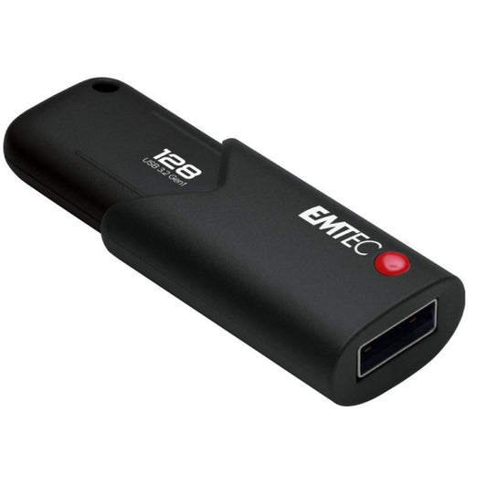 Ekstern Minne USB-A 3.2 Emtec B120 Click Secure, 128Gb ECMMD128GB123