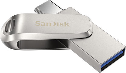 Ekstern lagring USB-A 3.2 / USB-C SanDisk Ultra Luxe Dual Drive, 256Gb SDDDC4-256G-G46