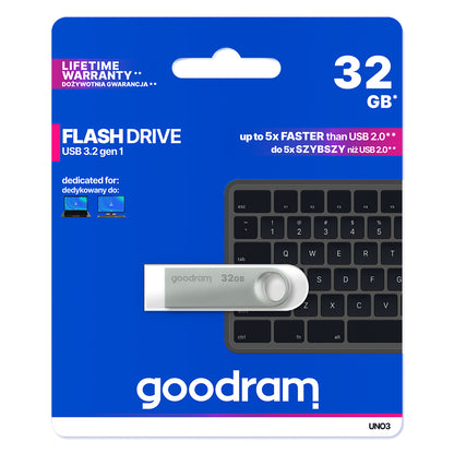Ekstern Minne USB-A 3.2 GoodRam UNO3, 32Gb