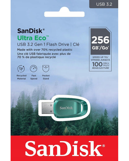 Ekstern Minne USB-A 3.2 SanDisk Ultra Eco, 256Gb SDCZ96-256G-G46