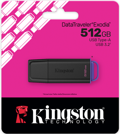 Ekstern minne USB-A 3.2 Kingston DT Exodia, 512Gb DTXG2/512GB
