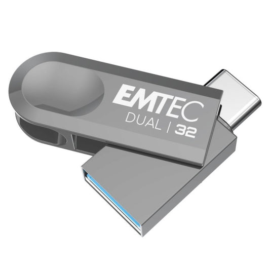 Ekstern Minne USB-A 3.2 / USB-C Emtec D280 Dual, 32Gb ECMMD32GD28