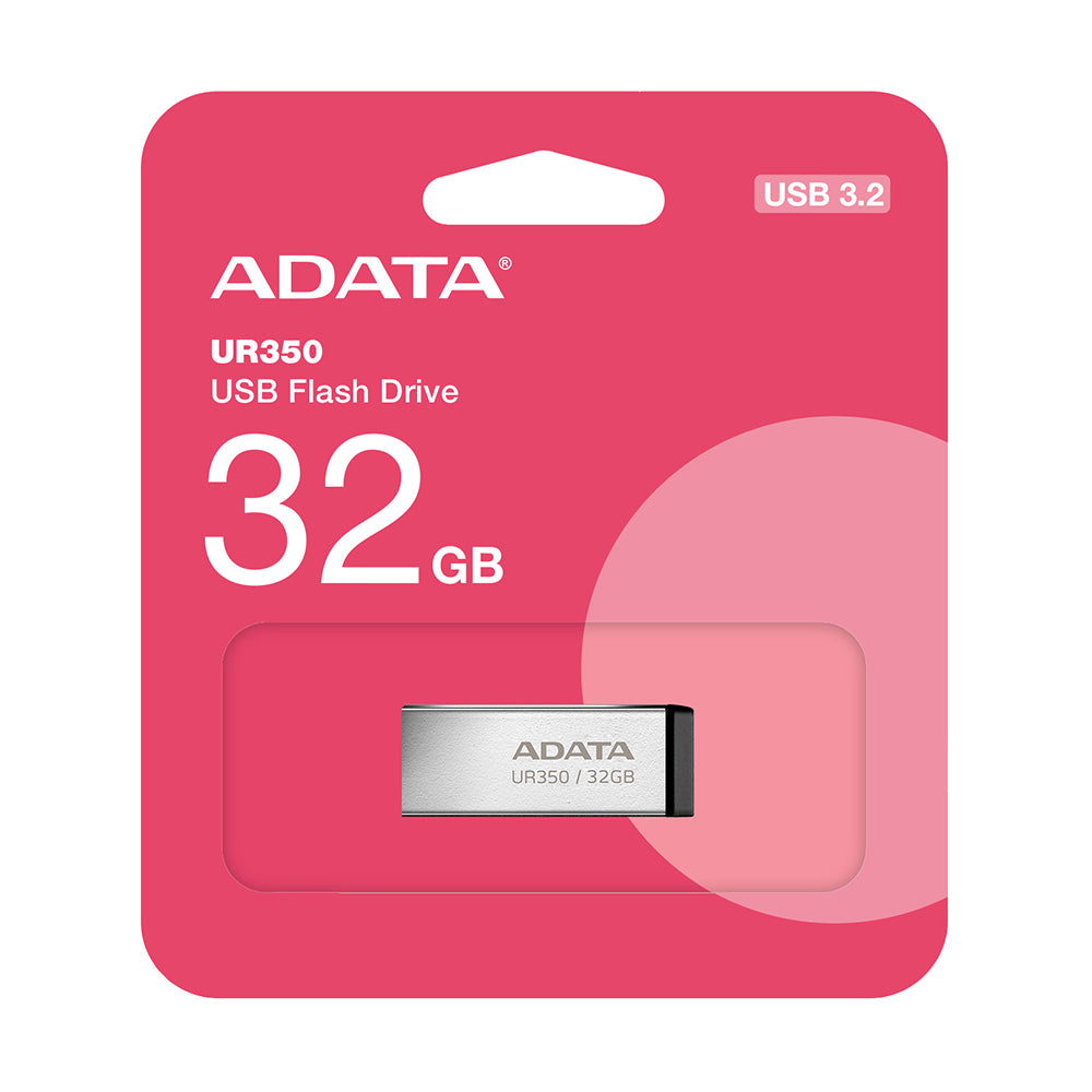 Ekstern USB-A 3.2-minne Adata UR350, 32 GB UR350-32G-RSR/BK