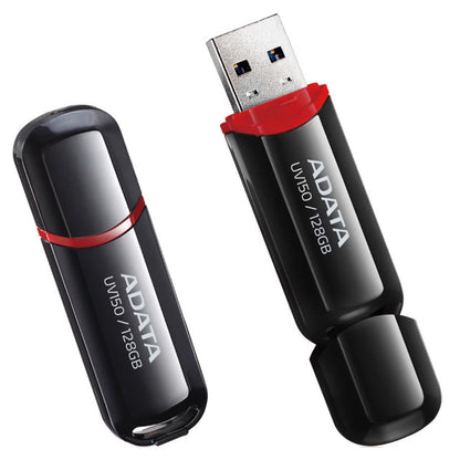 Ekstern USB-A 3.2-minne Adata UV150, 128 GB AUV150-128G-RBK