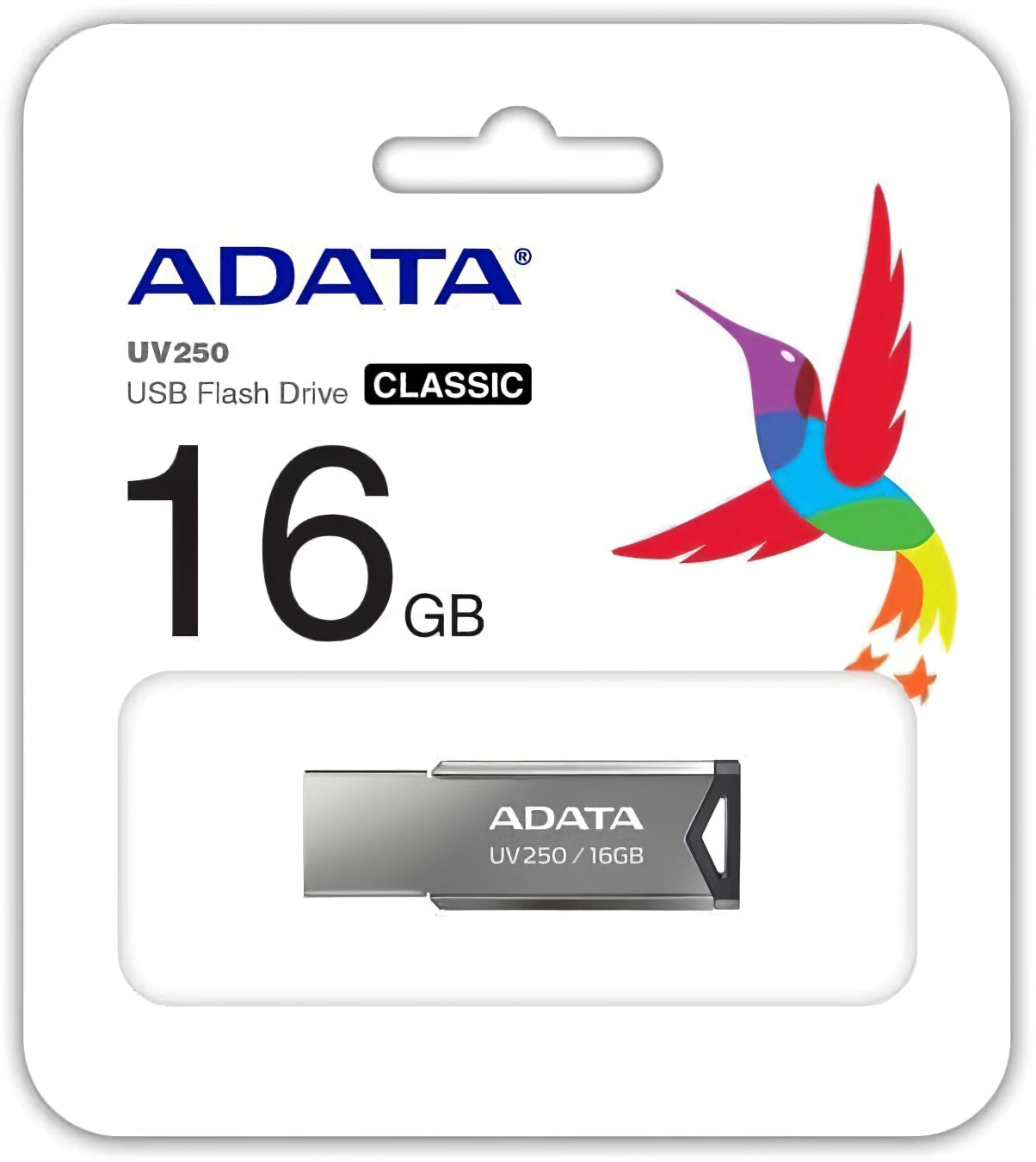 Eksternt USB-A-minne USB-A Adata UV250, 16 Gb AUV250-16G-RBK AUV250-16G-RBK 