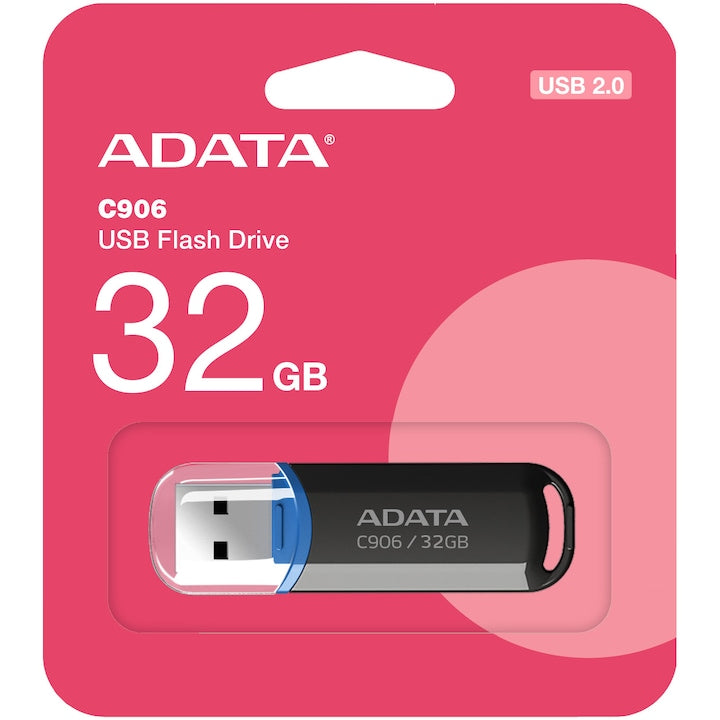 Ekstern USB-A-minne Adata C906, 32Gb AC906-32G-RBK