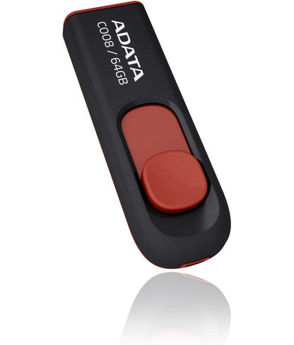 Ekstern USB-A-minne Adata C008, 64Gb AC008-64G-RKD