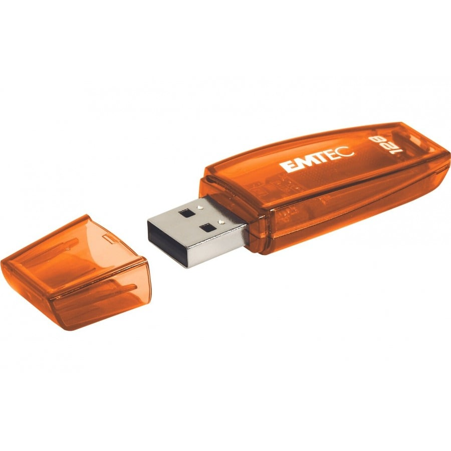 Ekstern USB-A-minne Emtec C410 Color Mix, 128GB ECMMD128G2C