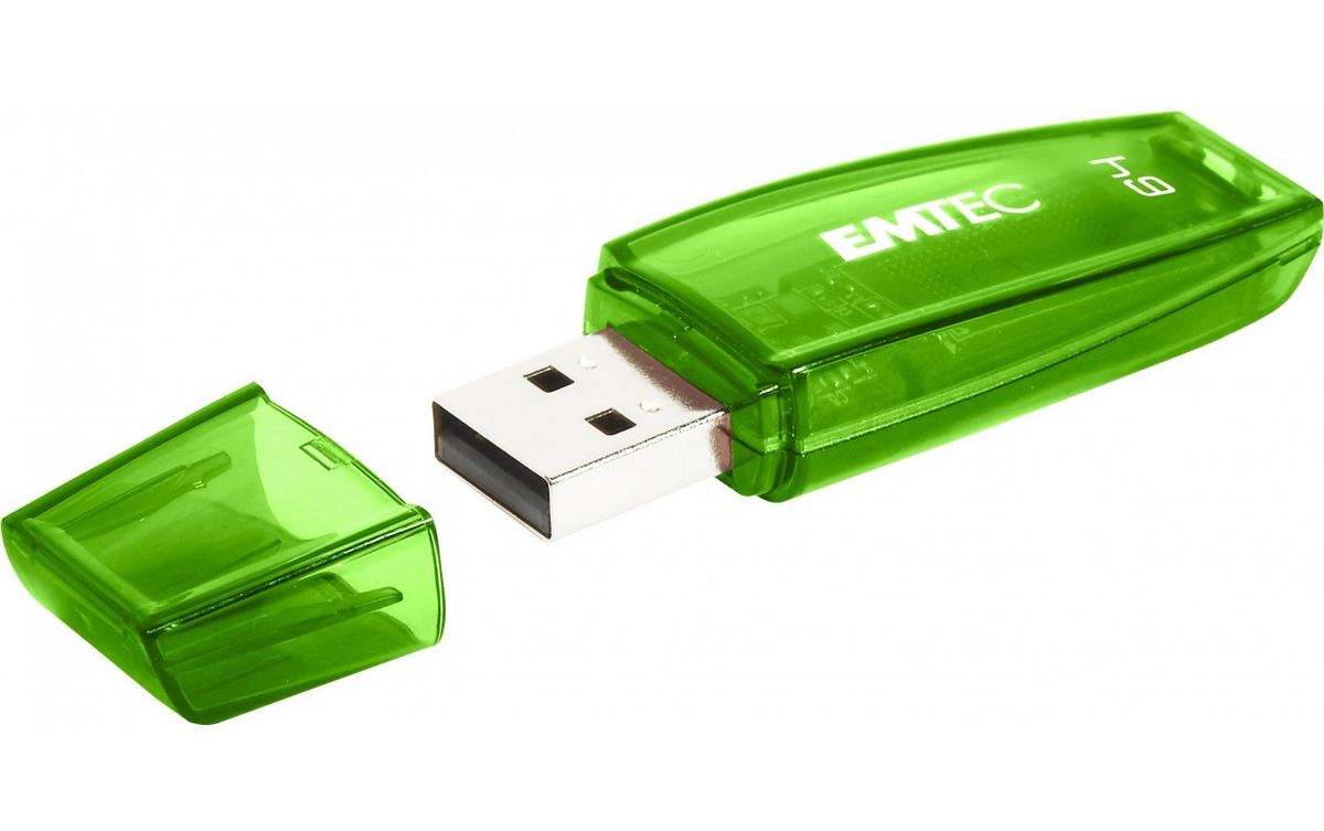 Ekstern USB-A-minne Emtec C410 Color Mix, 64Gb ECMMD64G2C4