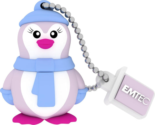 Ekstern USB-A-minne Emtec M336 Miss Penguin, 16Gb ECMMD16GM336