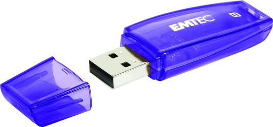 Ekstern USB-A-minne Emtec C410 Color Mix, 8Gb ECMMD8GC410