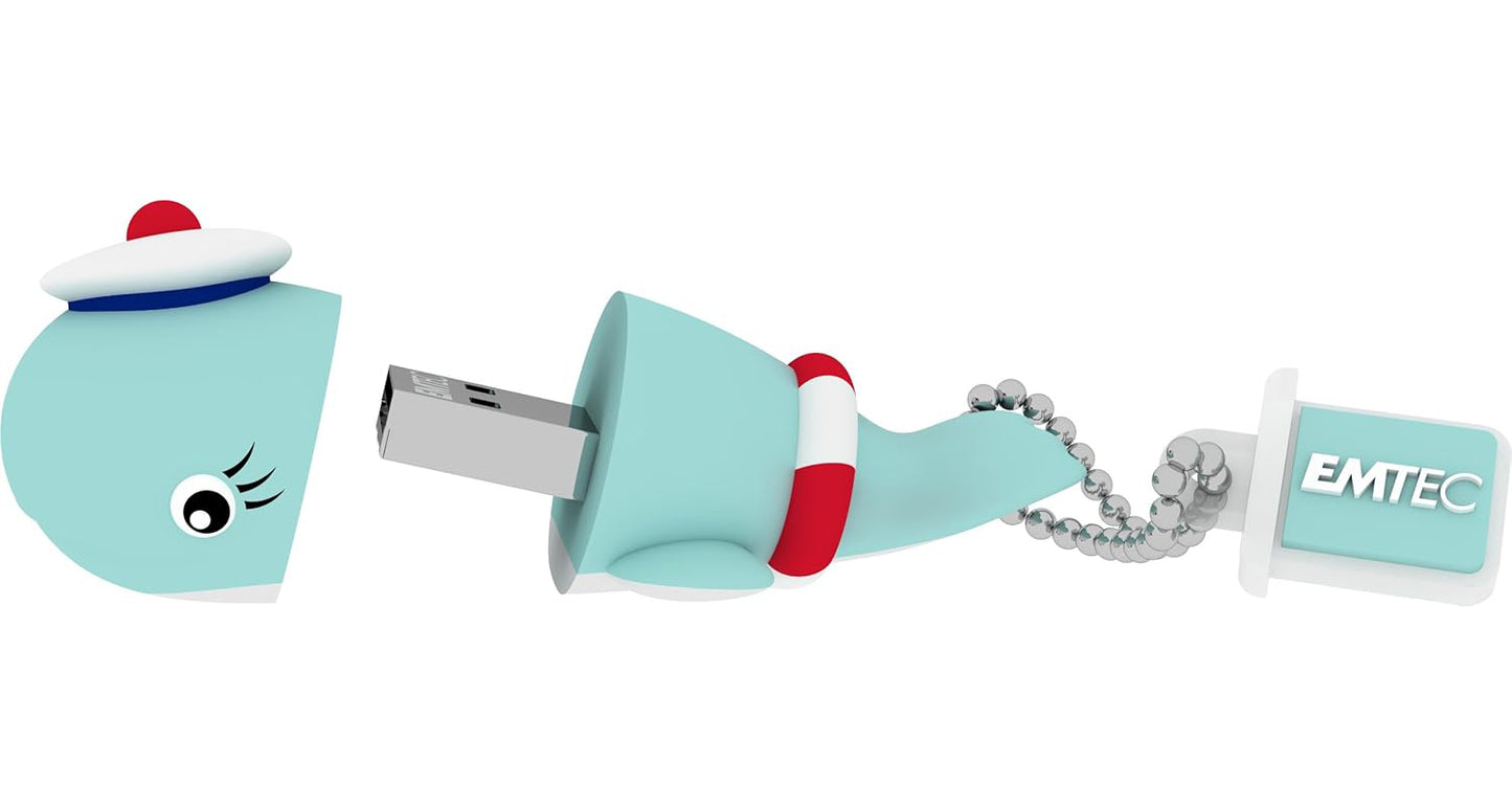 Ekstern USB-A-minne Emtec M337 Whale, 16Gb ECMMD16GM337