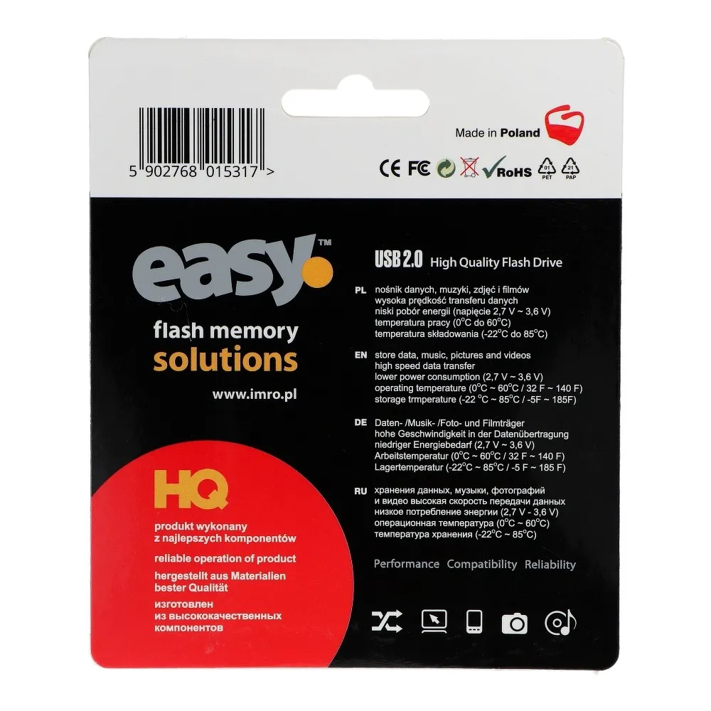 Ekstern minne USB-A Imro Easy, 128Gb