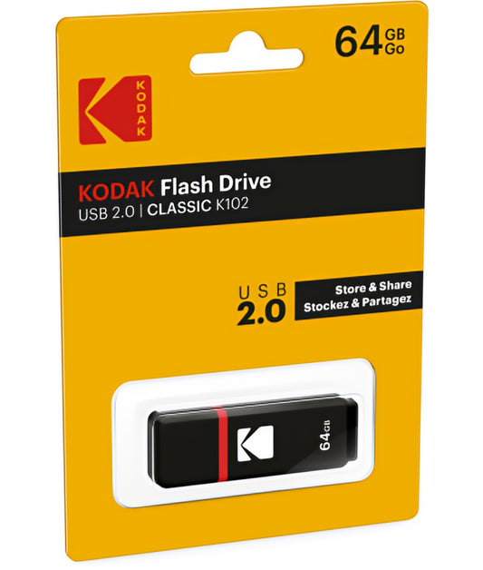 Ekstern USB-A-minne Kodak K102, 64Gb EKMMD64GK102