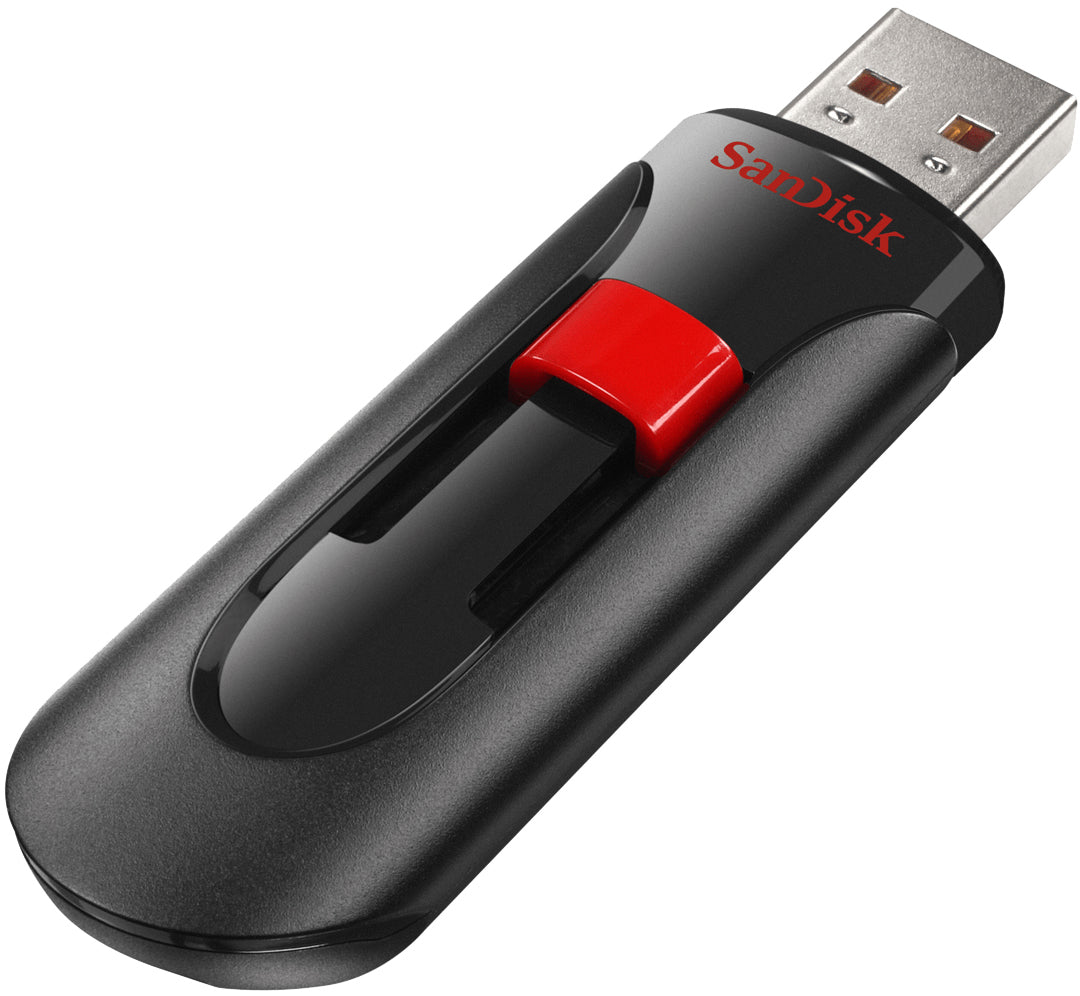 Ekstern USB-A-minne SanDisk Cruzer Glide, 64Gb SDCZ60-064G-B35