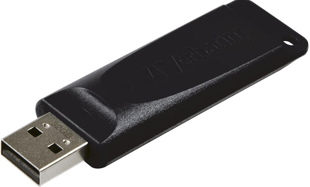 Ekstern USB-A Verbatim PenDrive Slider-minne, 32GB
